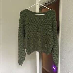 Olive Green Knit Sweater